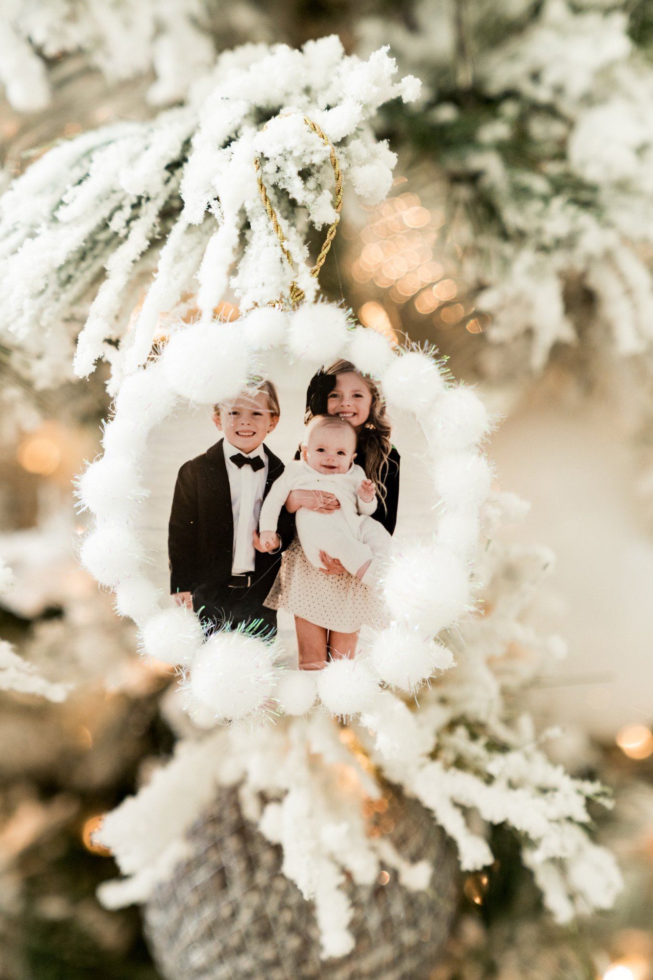 DIY Ornaments with Family Christmas Photos