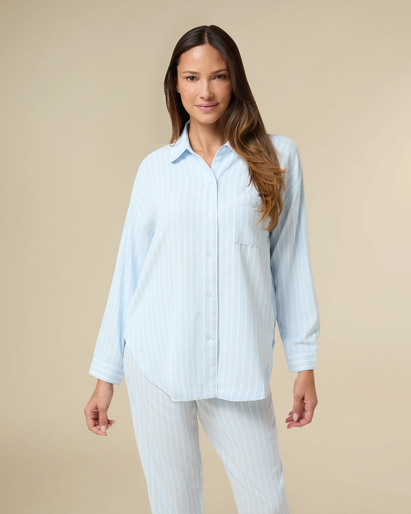 Stripe Blue/Ivory